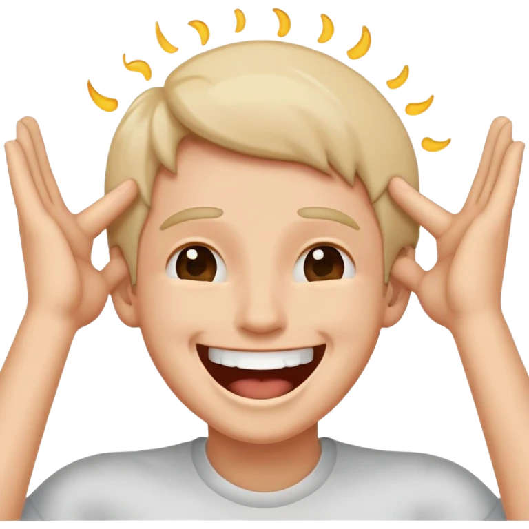 Lachend am Kopf halten  emoji