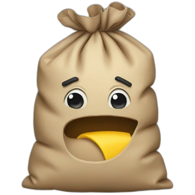 A barf bag emoji