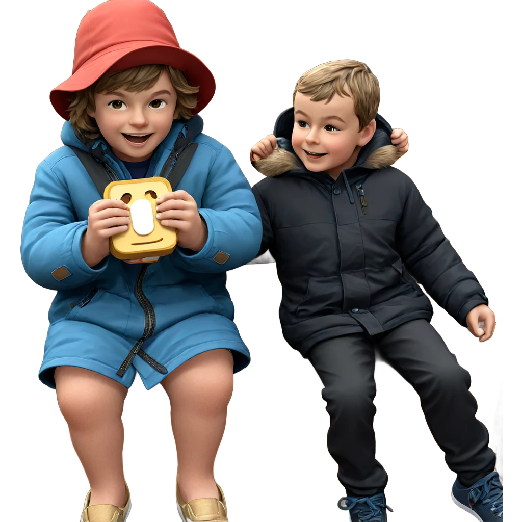 boys enjoying time outdoors emoji