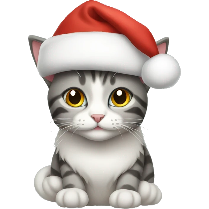Christmas cat emoji