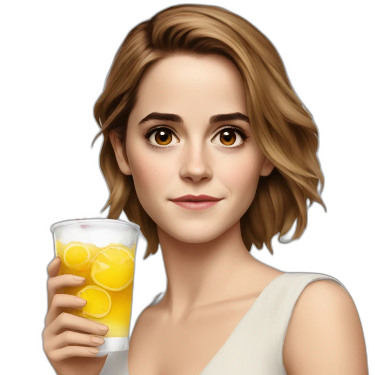 Emma Watson drink emoji