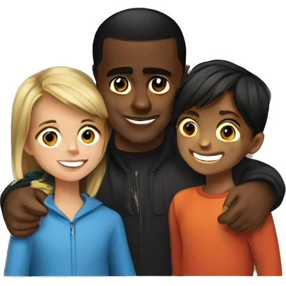 Diddy with kids emoji