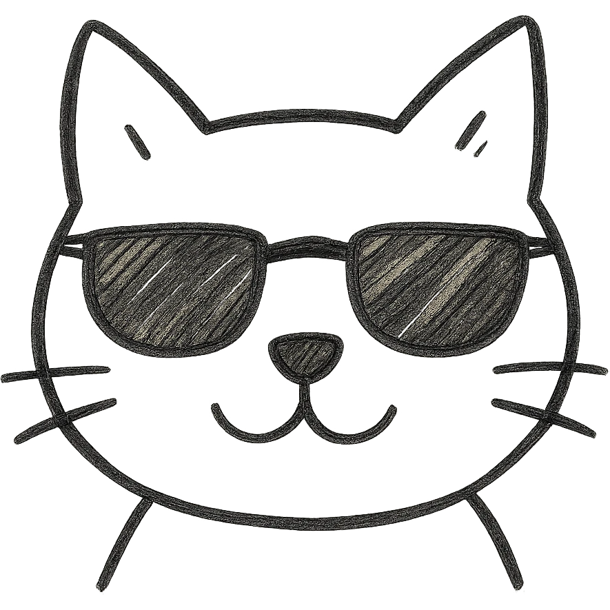 cat wearing sunglasses emoji