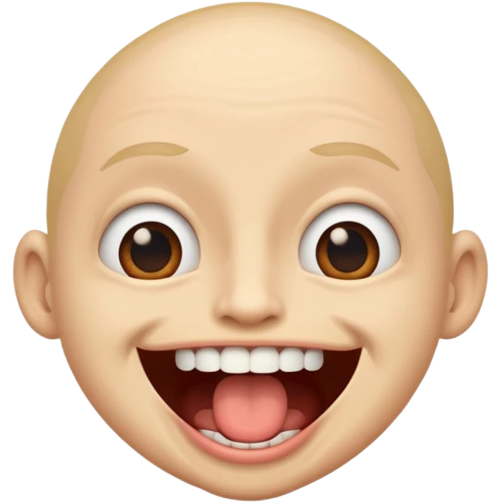 Pulling a funny face emoji