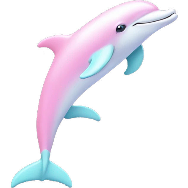Pastel-pink-colors-dolphin emoji