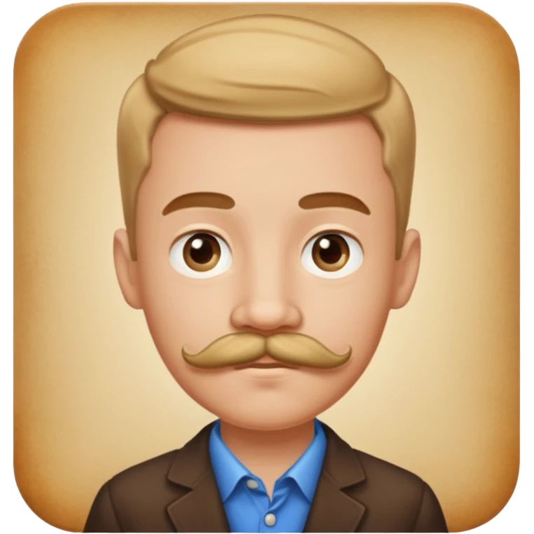 mustache Young boy,Big mustache.
negative: Dont use same face style. emoji