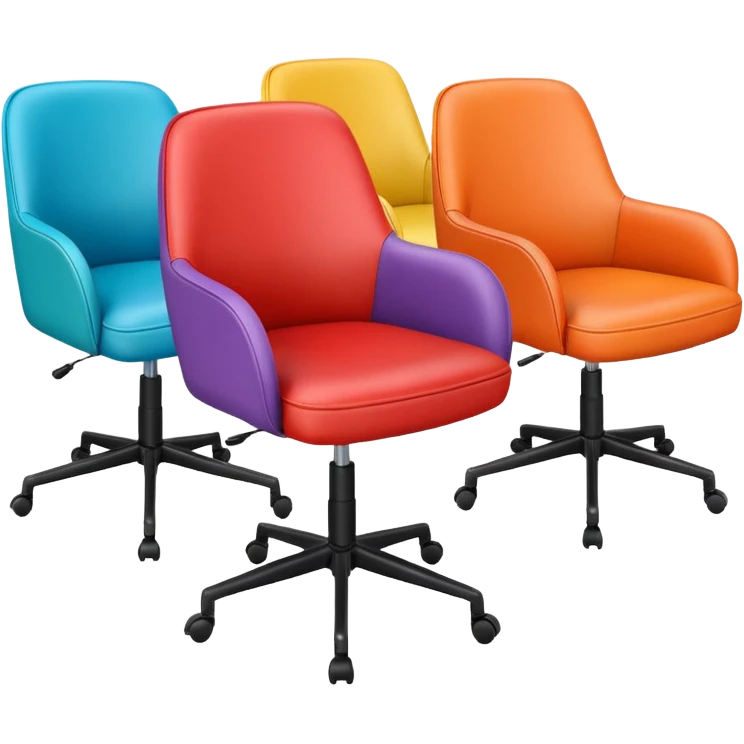 swivel office colour chairs emoji
