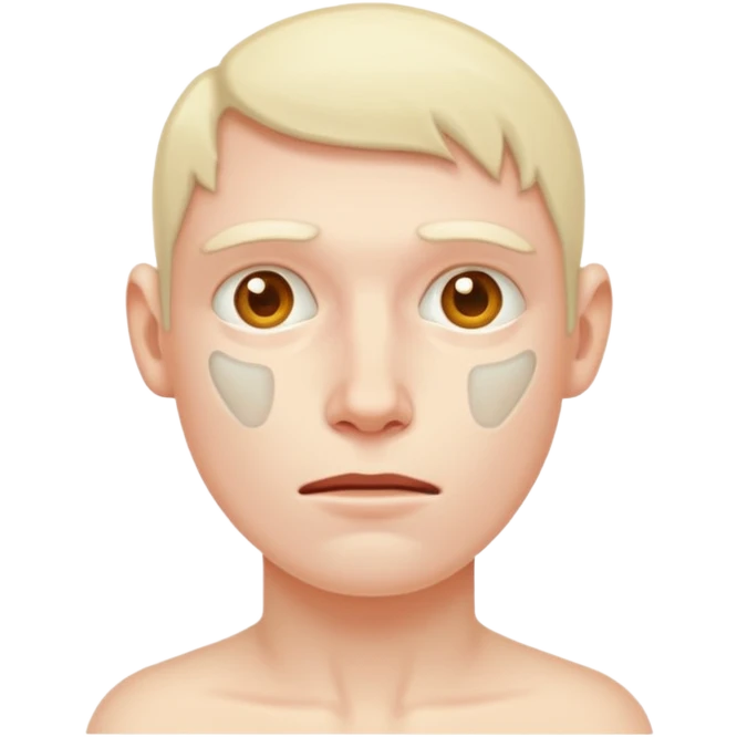 Extra pale and dehydrated  emoji