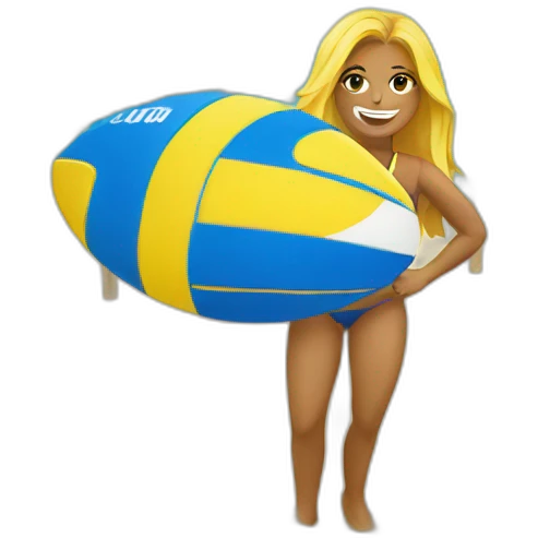 Beach-volley-sunny emoji
