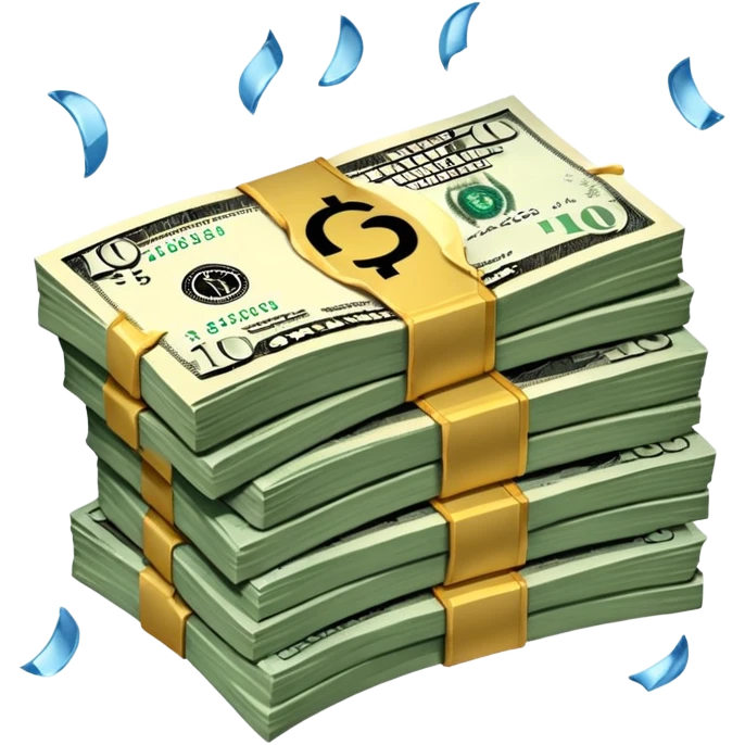 Falling value of the dollar emoji