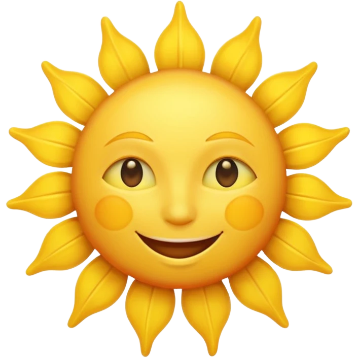 smiling sun emoji emoji