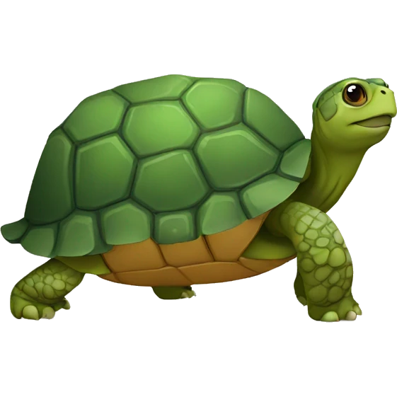 Tortoise with one eye patch emoji