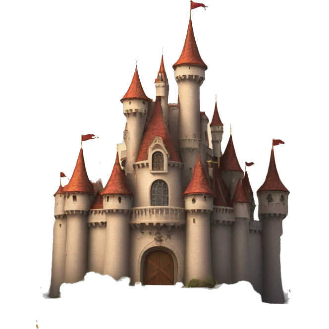 Beauty and the beast castle emoji