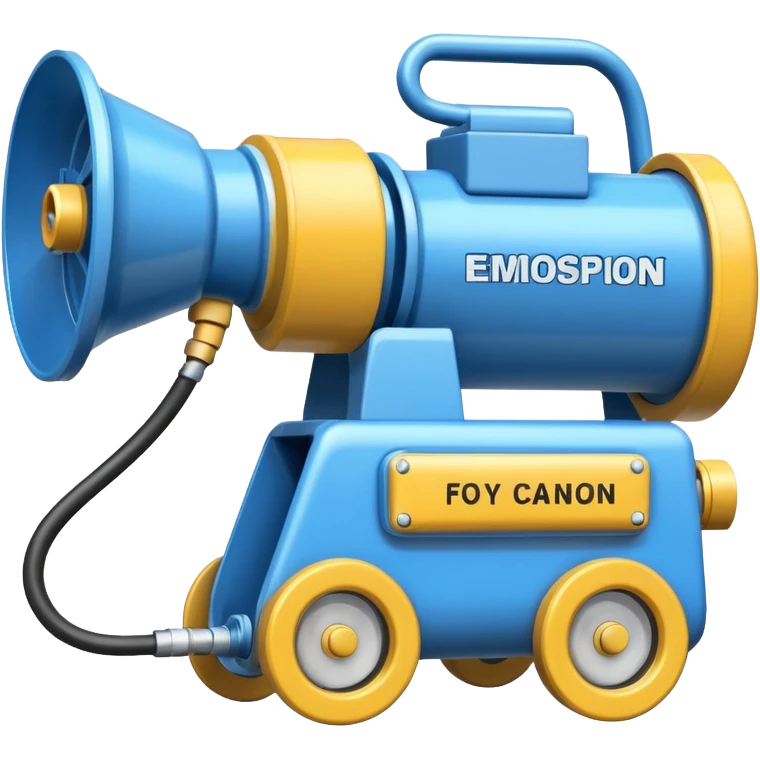 The water cannon machine emoji