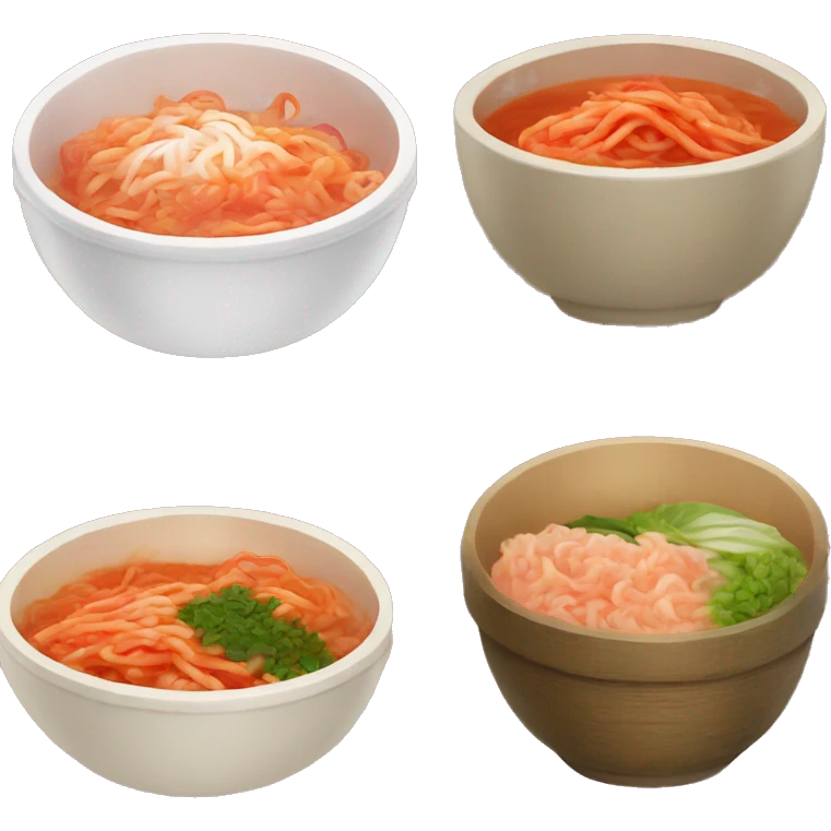 kimchi leaves topping for ramen without any face or or anything else emoji