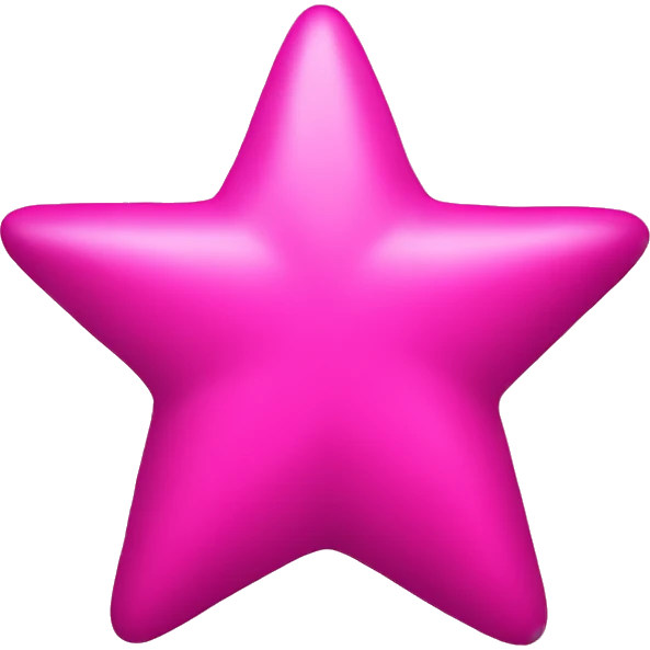 one plain hot pink star emoji