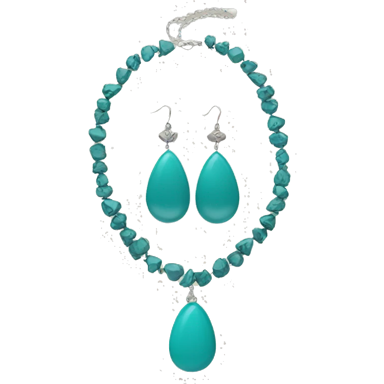 Western teal jewelry  emoji