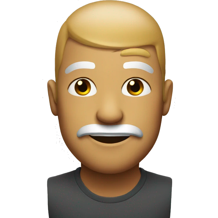 A smug face emoji