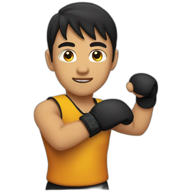 Asrai, a youth practicing Jeet Kune Do  emoji