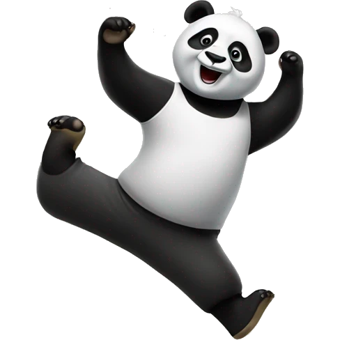 Panda dancing  emoji