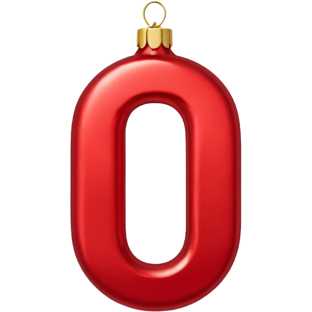 the number "1637" as a christmas ornament emoji