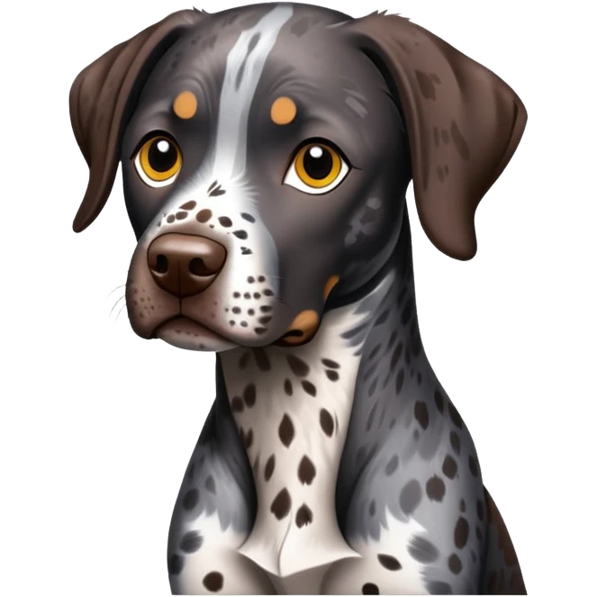 Black German short hair pointer and catahoula mix  emoji