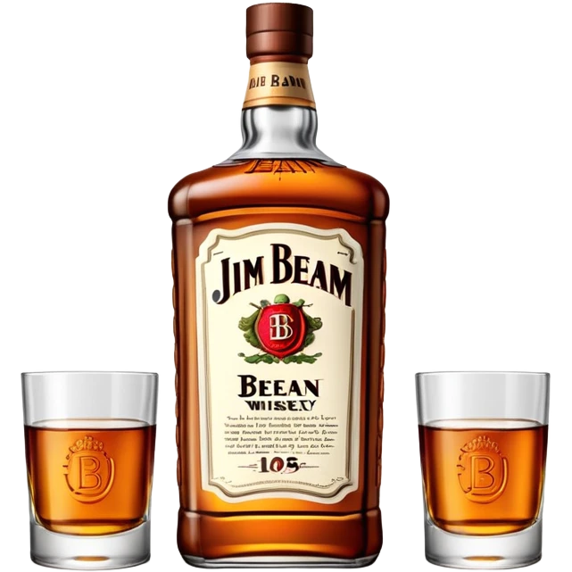 jim beam whiskey bottle emoji