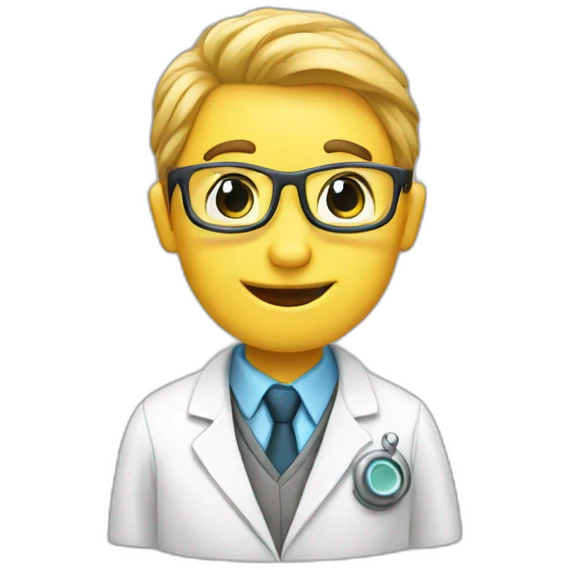 scientist saying thank you emoji
