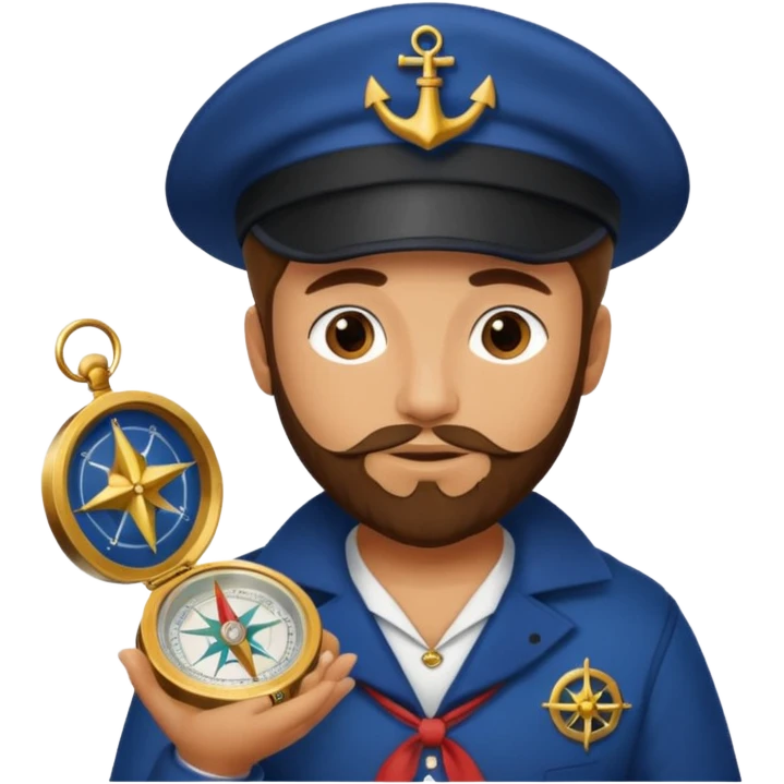 Magellan with compas emoji