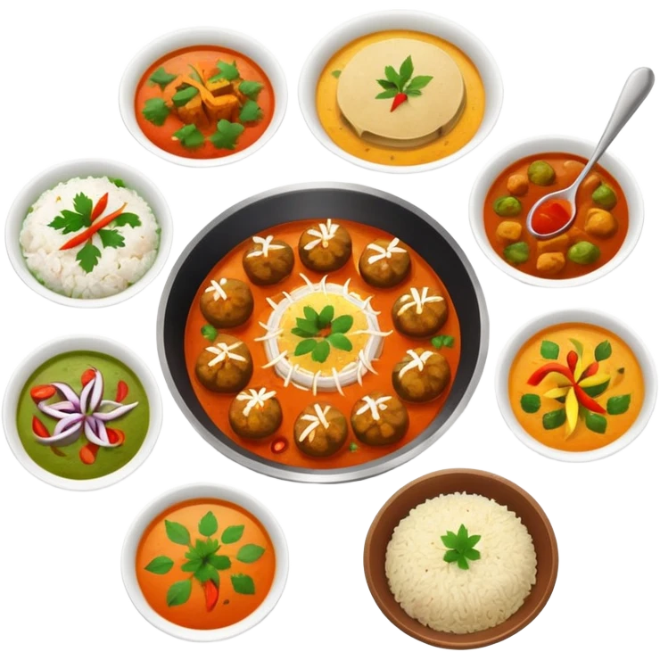 home cooked indian food emoji