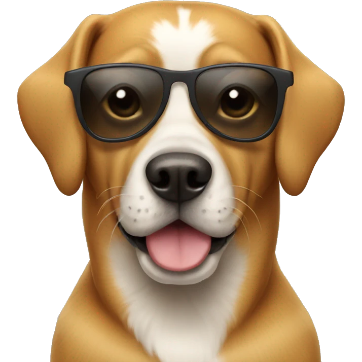 Dog with sunglasses  emoji