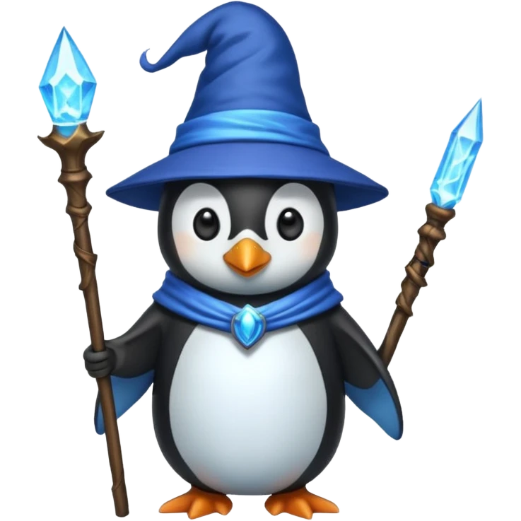 Penguin Wizard emoji