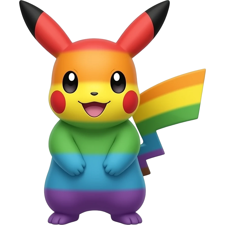 rainbow full body by pokemon emoji