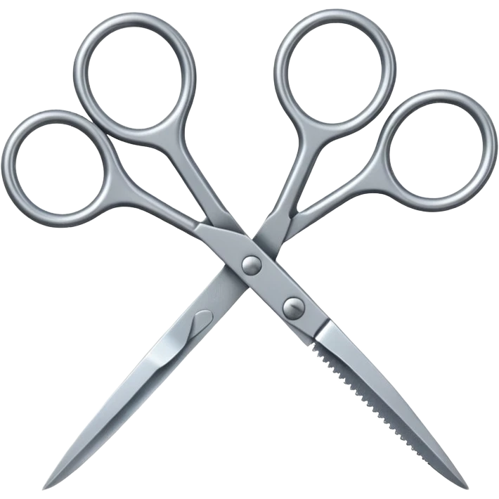 two scissors crossing each other emoji