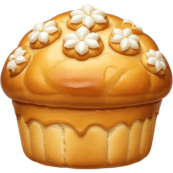 golden French chouquette pastry emoji