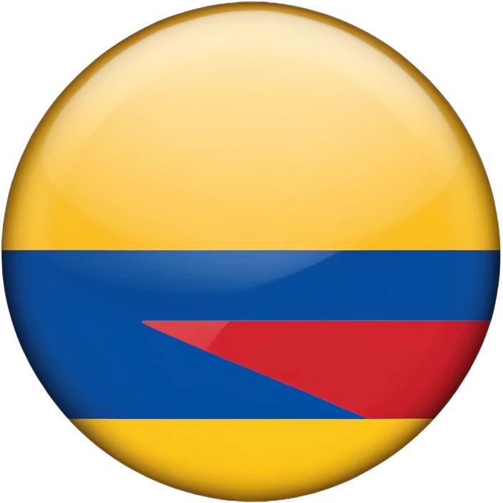 Bandera de colombia circular emoji
