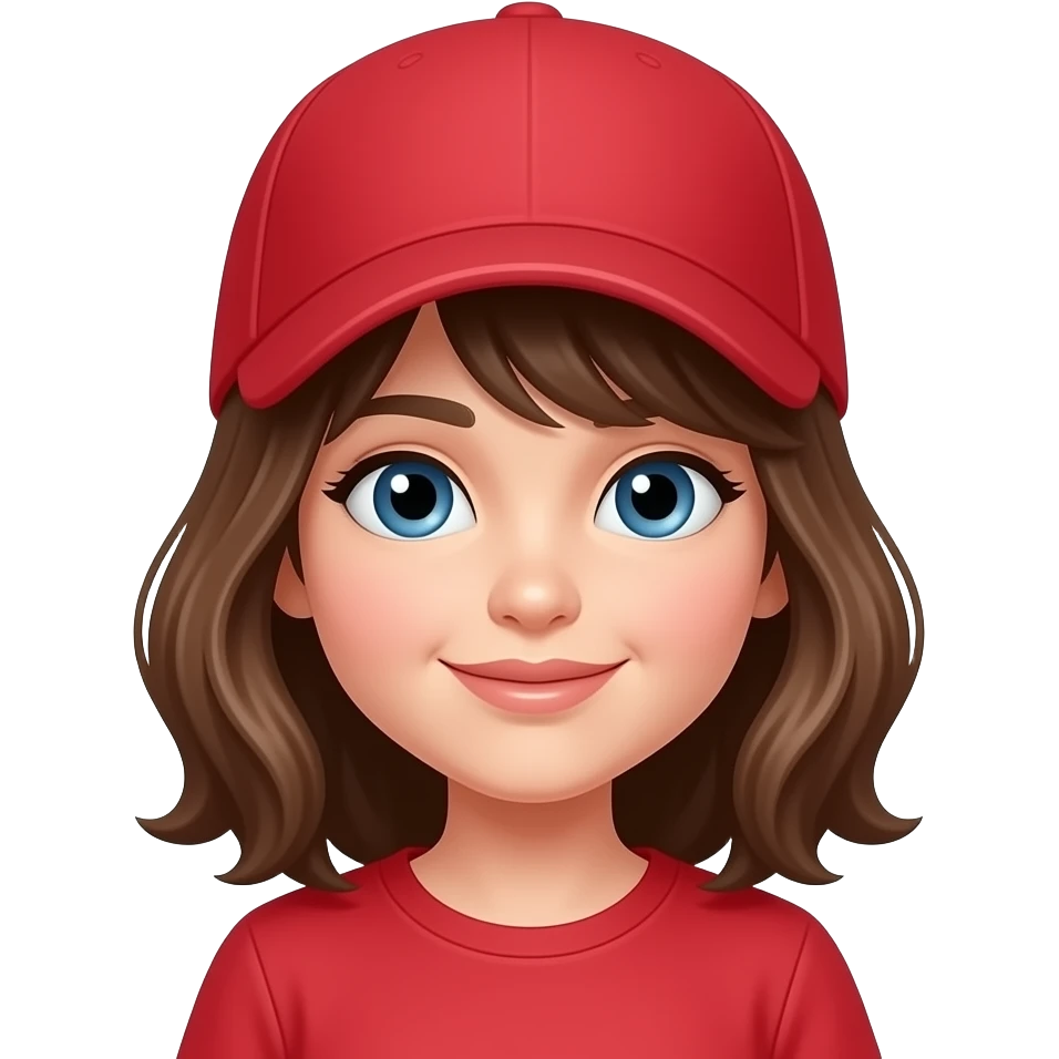 Red cap girl emoji