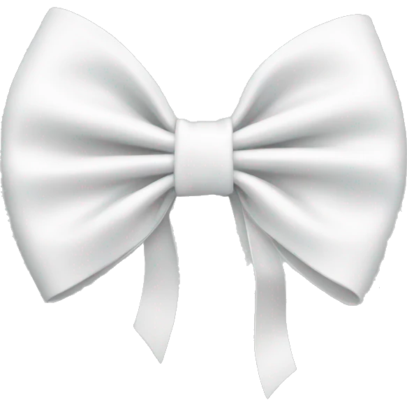 White bow emoji