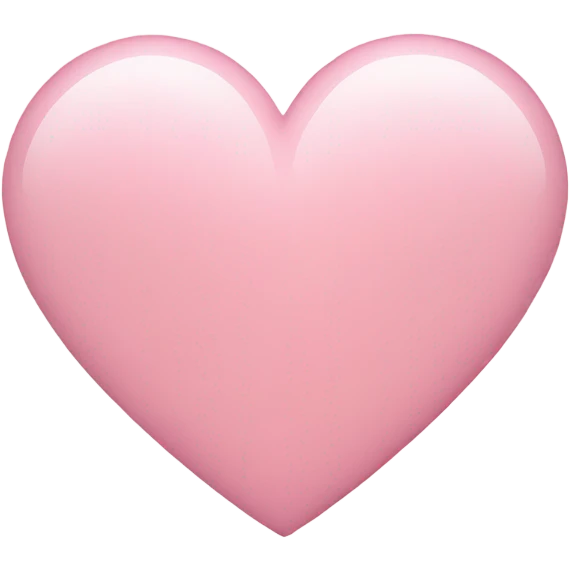 Light pink heart emoji