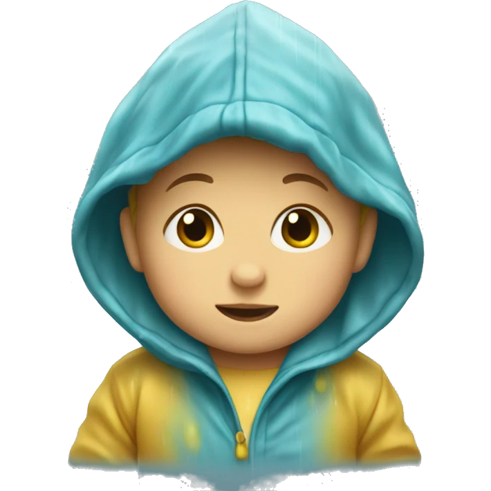 Baby in rain emoji