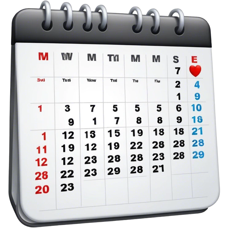 class calendar emoji