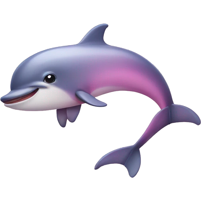 Pink dolphine  emoji