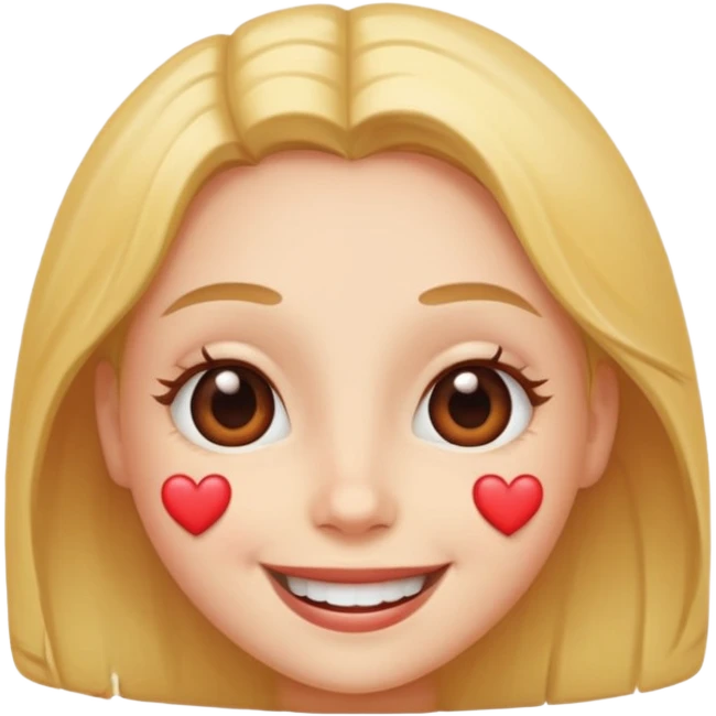 very happy face with heart eyes emoji