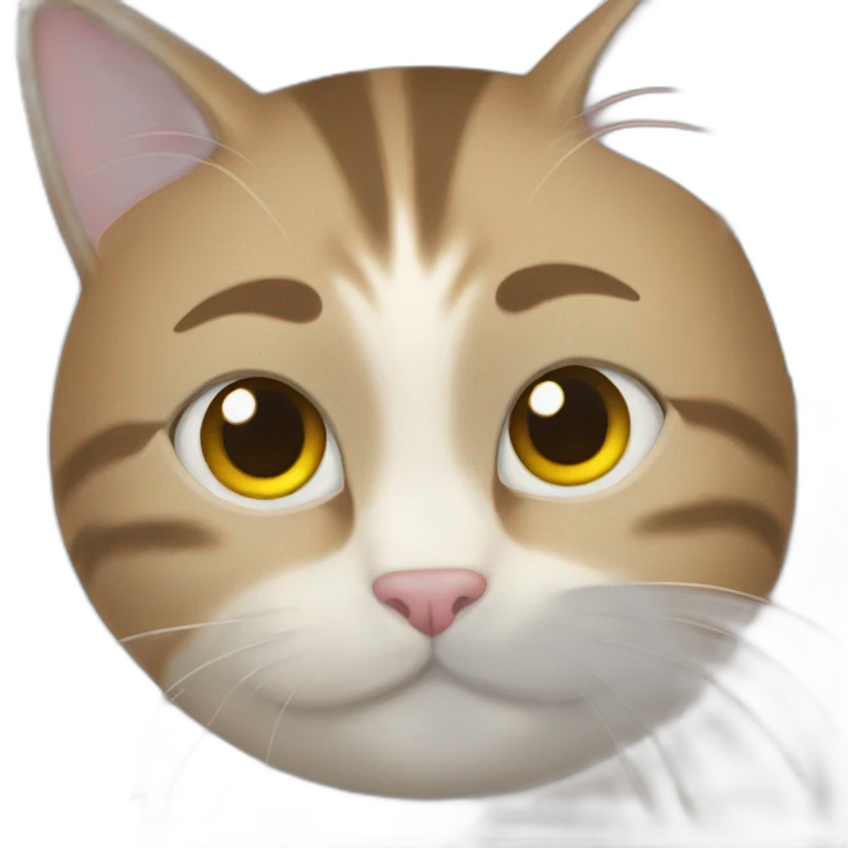 Shy cat emoji