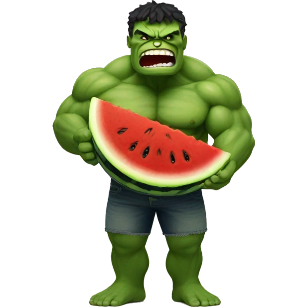 watermelon hulk emoji