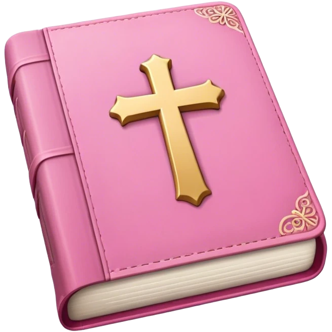 Pink holy Bible  emoji