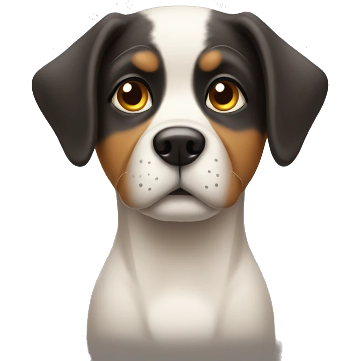 Dog giving side eye emoji
