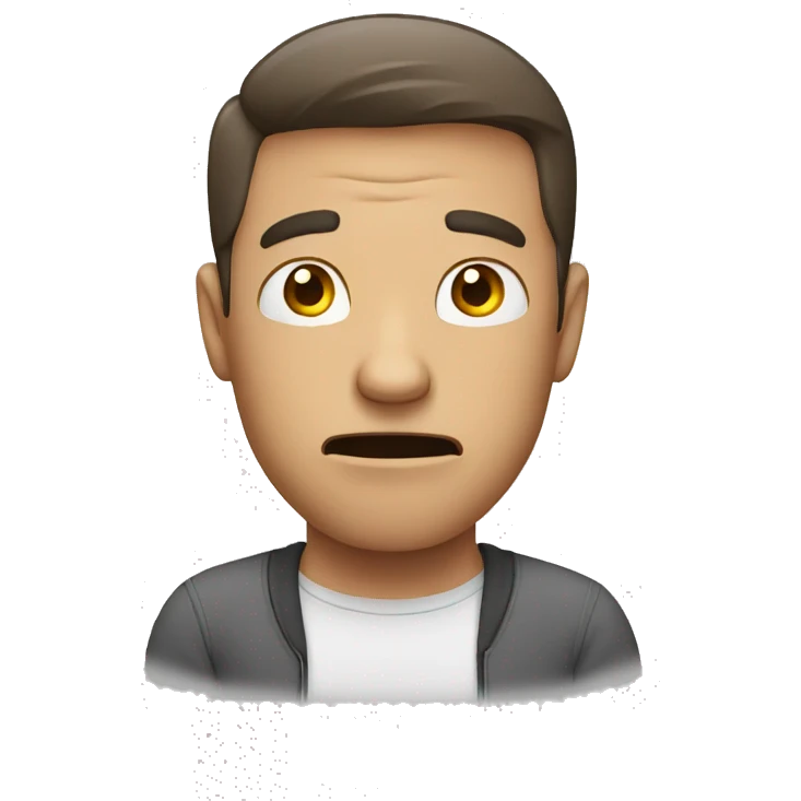 stressed man emoji
