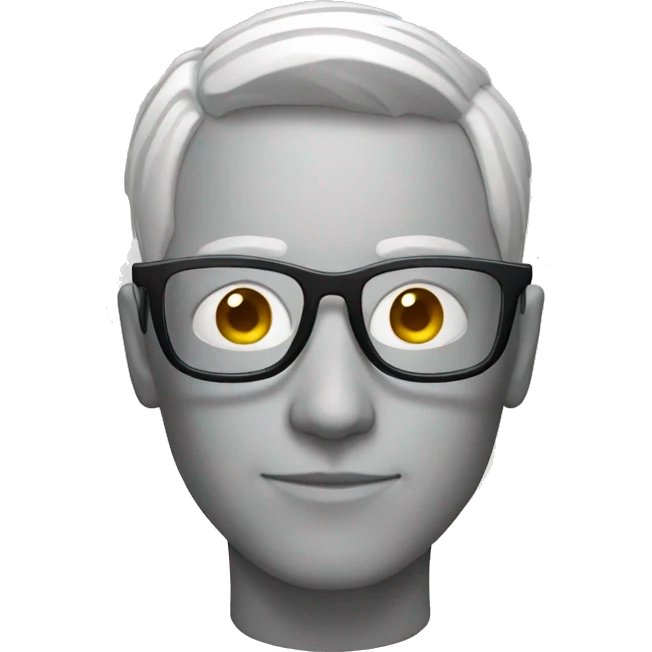 Persona con lentes emoji