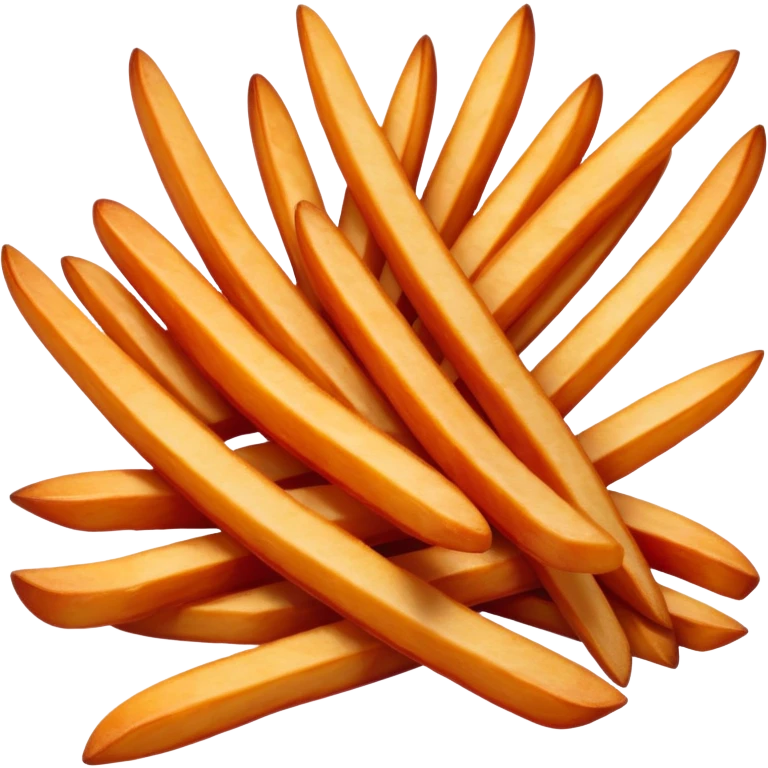 dark red french fries emoji